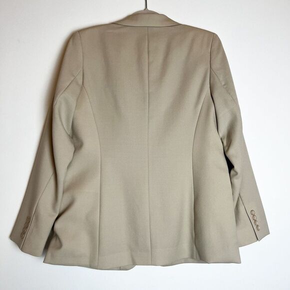 Pendleton 100% Virgin Wool Tan Blazer Women’s 10 - Picture 3 of 11